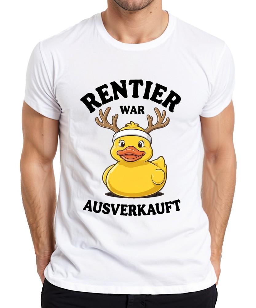 Reindeer Was Sold Out Christmas Rubber Duck Gift Funny Unisexs Tshirt