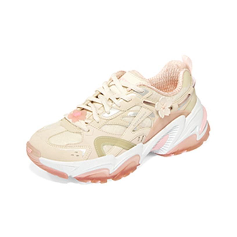 Skechers Stamina V2 Mech Shoes Second Generation Shock Absorbing Low-Top Women Sneakers Peach 896116-NTPK