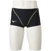 MIZUNO EXER SUITS UP Short Spats for Competitive and Training Black x Neo S Men's Swims, N2MB2061, 93 Lime, Size