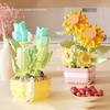Everlasting Flower Building Blocks Romantic Home Decor Bonsai Tree DIY Botanical Collection Potted Plants Model Kids Kits Toys