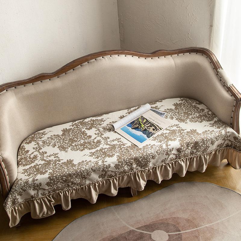 

Чехол для дивана из винтажной жаккардовой ткани, украшение для дома, защитная ткань для мебели в гостиной, противоскользящий чехол для дивана, чехол для подушки 85x85