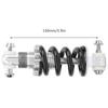 Bike Rear Suspension Damper Spring Bike Shock Struts Coil Spring Shocks Absorber Suspension Damper 150mm Steel