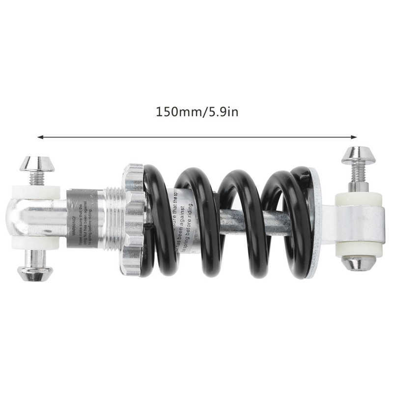Bike Rear Suspension Damper Spring Bike Shock Struts Coil Spring Shocks Absorber Suspension Damper 150mm Steel