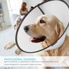 Pet Adjustable Dog Elizabeth Collar - Protective Recovery Cone Collar with Soft Edge for Anti-Bite, Surgery or Wound Healing (White, XL)