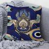 Blue Lucky Eyes Office Cushion Pillowcase Car Cushion Cover45X45CM Lumbar Pillowcase Sofa Pillowcover