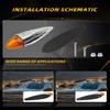 Advanced 17 LED White Beam Roof Mount Light For Pickup Trucks Offering Maximumly Visibility In Dark Or Stormy Weather