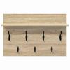 Wall Mounted Nightstand Sonoma Oak 60 x 40 x 12 cm