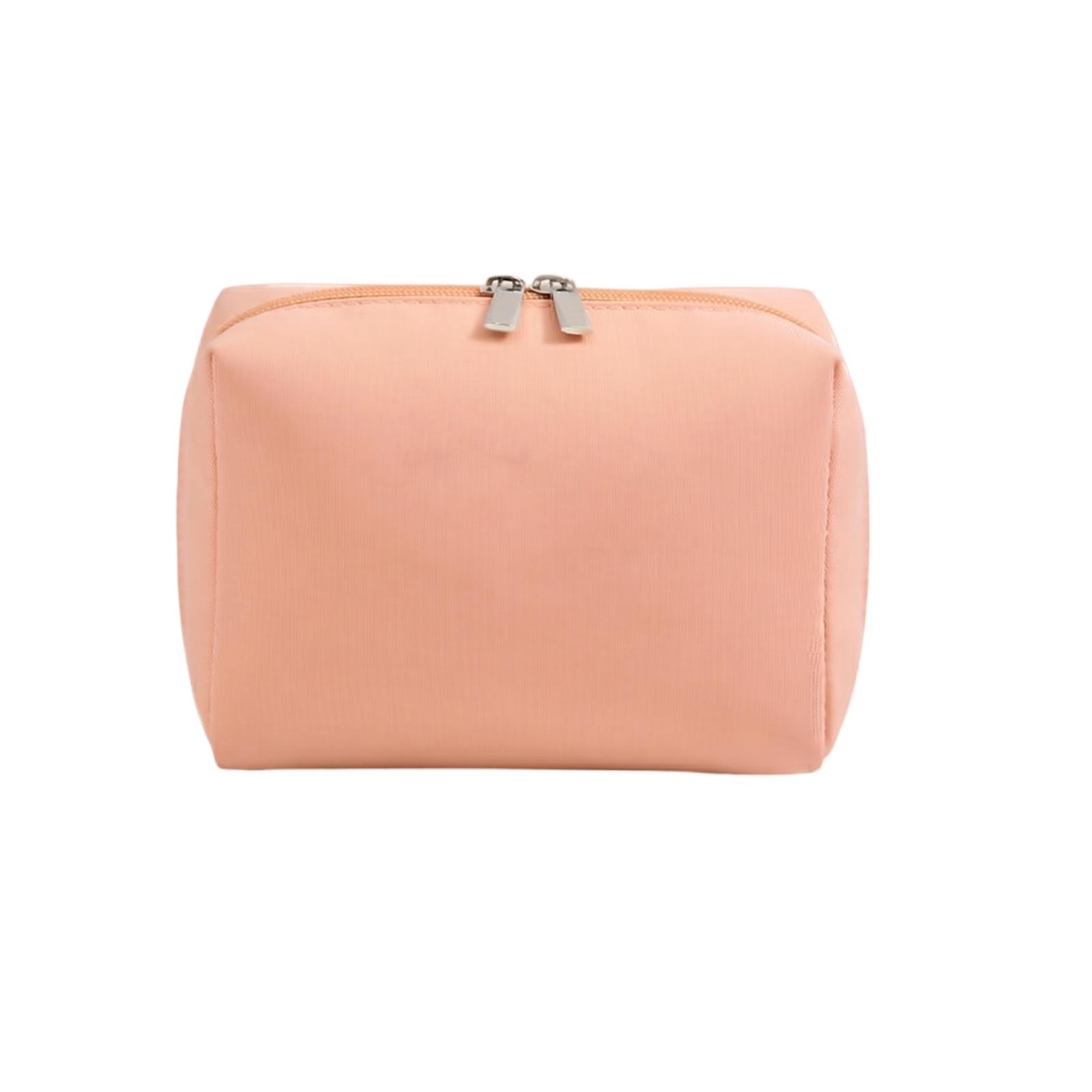 

Travel Makeup Bag Portable Cosmetic Organizer Pouch with Zipper Closure Durable Material Lightweight Design for Toiletries and Accessories one size розовый