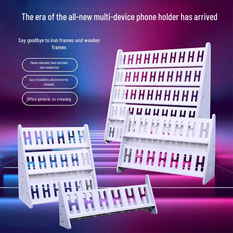 Multi-Device Vertical Charging Station: Simple Desktop Multi-Phone Holder