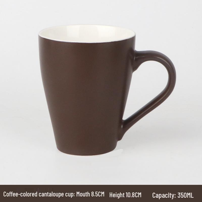 Korean Style Candy Color Ceramic Cup - Engraved Coffee, Juice, Milk Mug, Perfect Home Gift