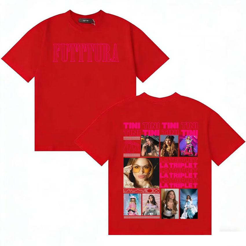 

Singer TINI STOESSEL Futtura Album Summer Gothic T Shirts Unisexs Womens Loose Tshirts Short Sleeves Cotton Casual Tshirt Unisex S