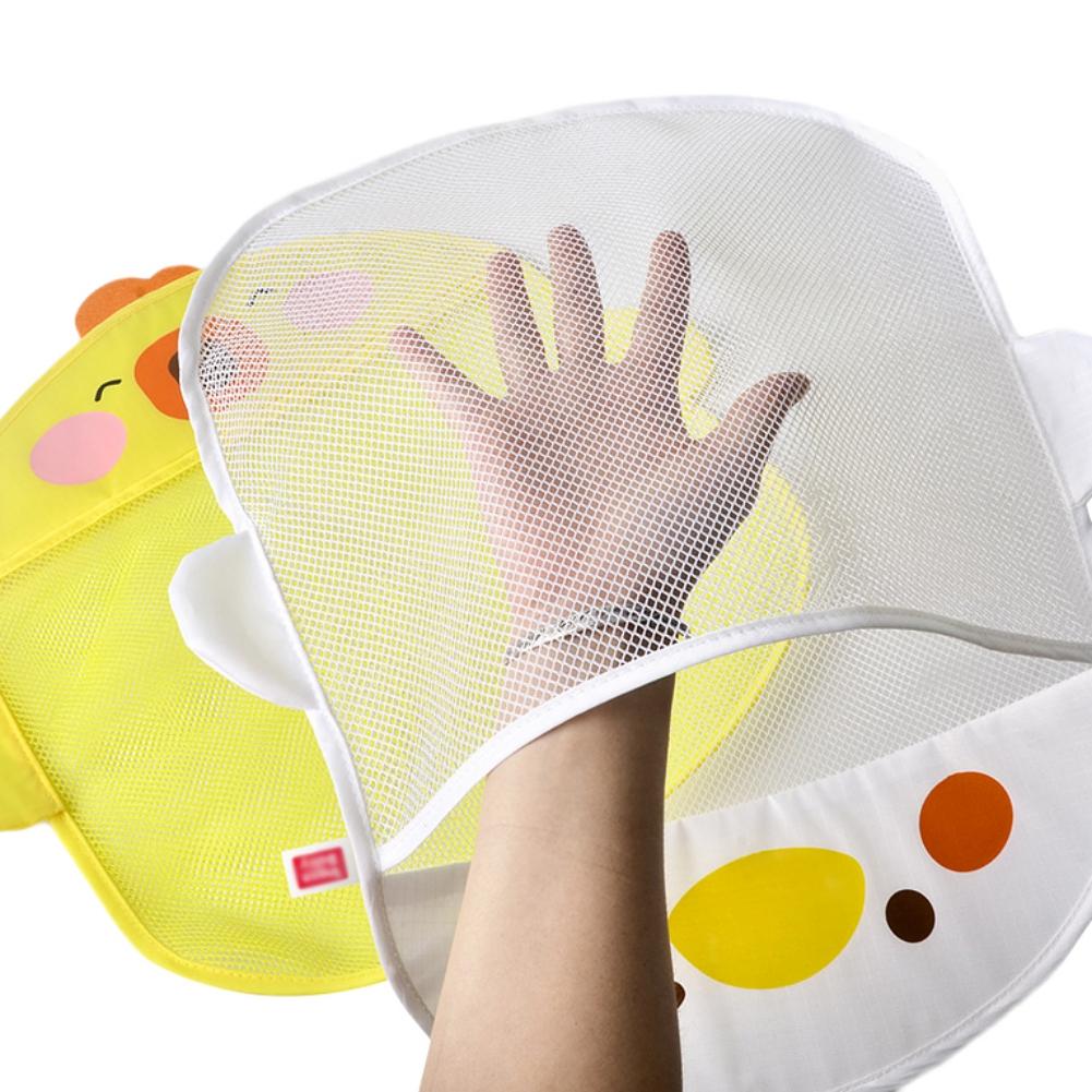Jucării de baie pentru bebeluși, drăguț de desene animate, rață, plasă, plasă, jucărie, geantă de depozitare, ventuze puternice, geantă pentru jocuri de baie, baie, jucării cu apă pentru copii