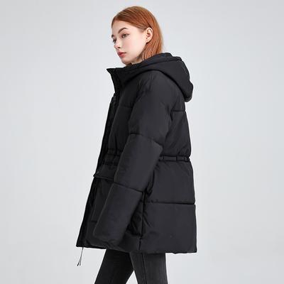 Hooded Down Cotton-padded Clothes for Women's Medium and Long Models, New Winter Thickened Warm Cotton-padded Clothes