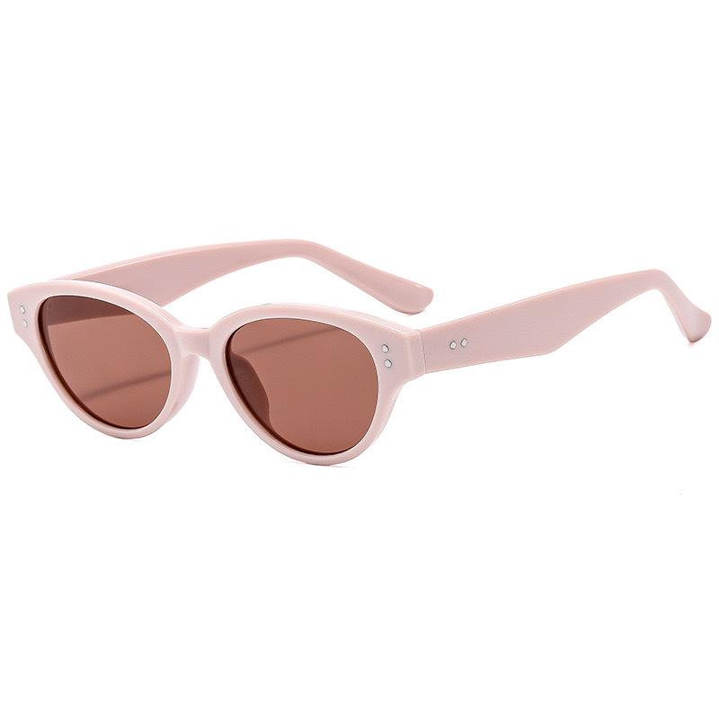 New Cat Eye Rice Nail Sunglasses Female Tide Internet Celebrity Personality YK Street Sunshade Sunglasses Decorative Flat Glasses
