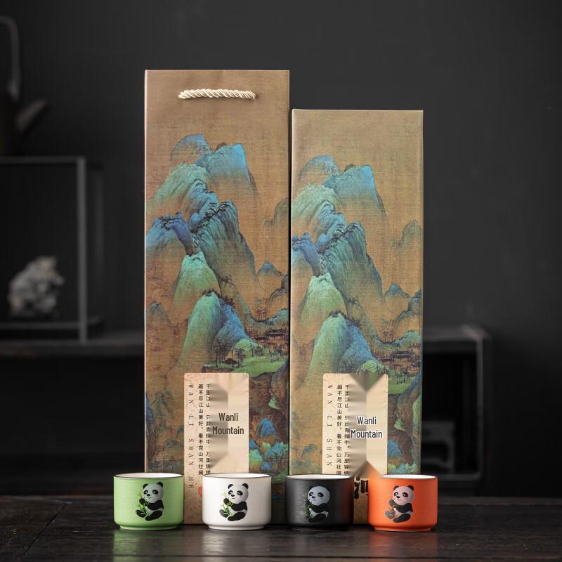 AQ National Tide Panda Master Teacup Gift Set Small