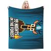 Custom 99 Nights In The Forest Blanket Survival Horror Games Plush Vintage Breathable Throw Blankets For Home Textile Decor