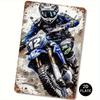 Retro Motorcycle Tin Sign Man Cave Garage Decor 20x30 Cm Metal Poster