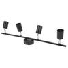 Tracking Lights Ceiling LED 4 60W Adjustable Angle Foldable Matte Black 4 Light Tracking Lighting for Bedroom Hotel