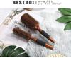 BESTOOL Roll Wooden Hair Premium Comb for Men and Blow and Heat Shiny Beautiful Hair Care Brush, Comb, Care, Women, Dry, Curling, Curling, Resistant,