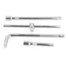 4PCS Set Drive Socket Extension Bar Chrome Vanadium Steel Sliding Bar T Handle Wrench for