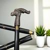 91.44 Cm Dragon Head Walking Cane Handcrafted Wood Cane with Bronze Handle Gift for Him, Her, Father, Mother, Grandmother, Grandfather