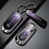 Hot Car Sticker Alloy Car Key Case Cover Shell Fob For Mercedes Benz C E S Class GLC W206 W223 W214 E300 C260 C300 S450 S500 S40