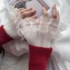 Abnehmbare falsche Manschette Mehrlagige Rüschen-Spitzenmanschette Neue Pullovermanschetten