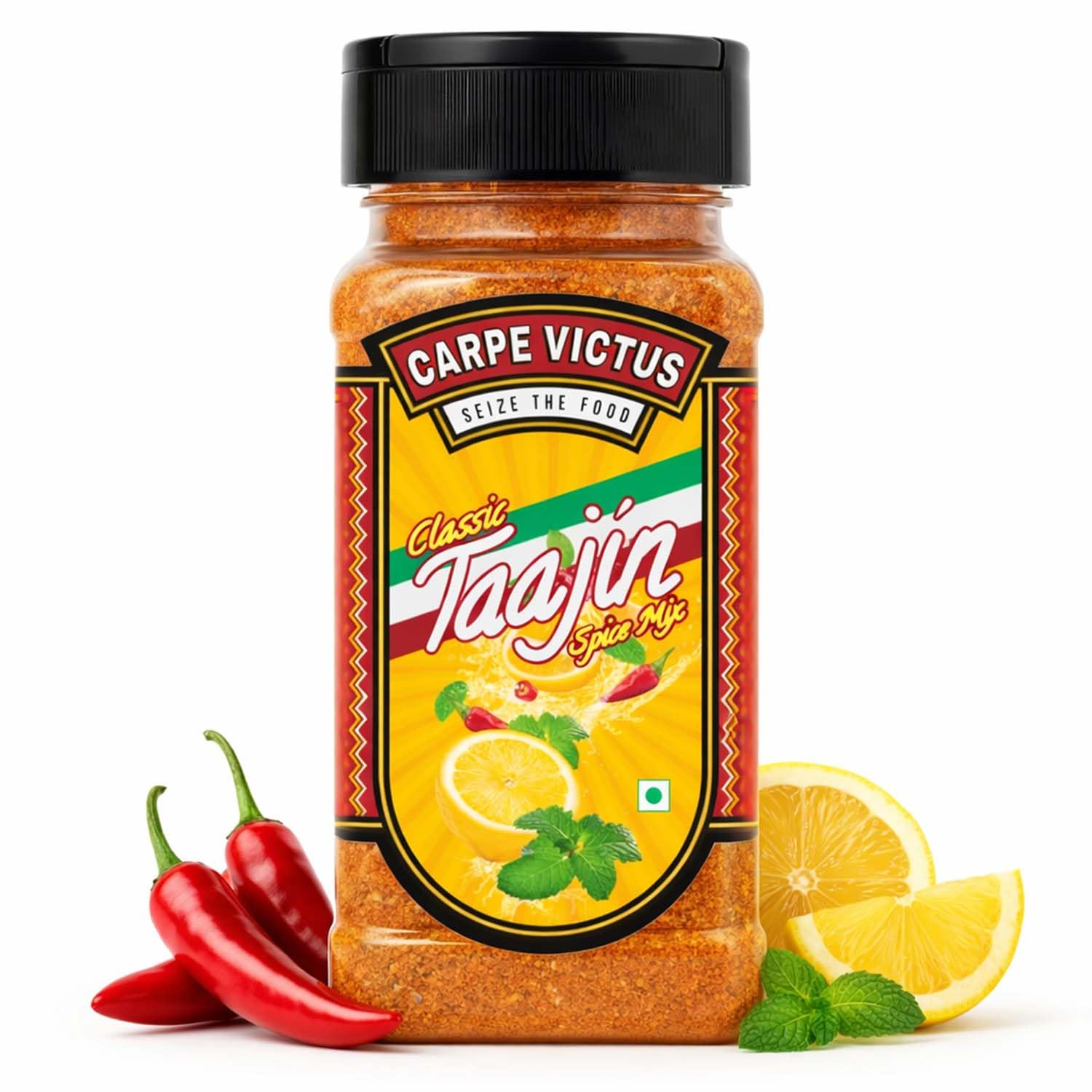 Carpe Victus Tajin Seasoning 100g | Chili Lime Spice Mix | Mexican Chili Lemon Seasoning for Fruits, Juices, Cocktails, Salads  Snacks