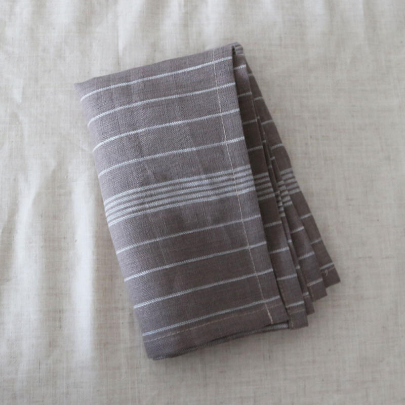 Wood Brown Linen Kitchen Cloth