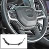 For 1500 Dodge Ram 18+ Carbon Fiber Steering Wheel Frame Trim Cover Accessories