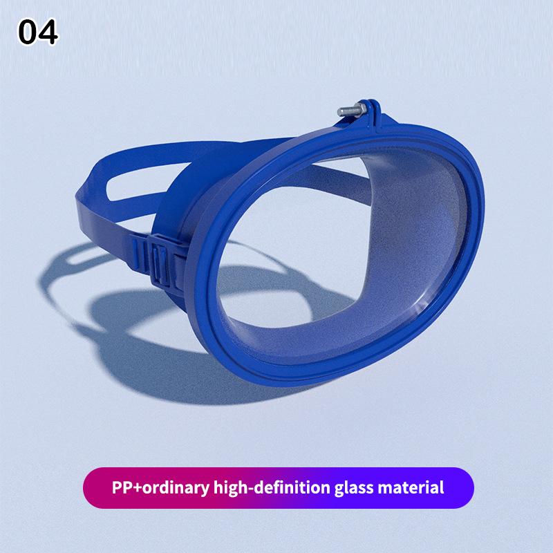 Oval Diving Mask Single Lens Scubas Mask Panoramic Wide View Tempered Glass Lens Freediving Water Mask For Underwater Adventures