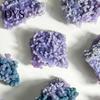 Natural Healing Stones Grape Agate Crystal Cluster, Mineral Gemstone, Polished Stone Garden for Aquarium Terrarium Decor, Unique Gift Collectors