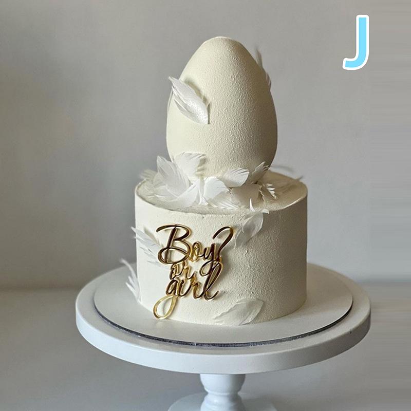 Alles Gute zum Geburtstag Kuchendekoration Gold Geburtstagstorte Seitendekoration Dessert Acryl Dekoration Babyparty Geburtstagsfeier Zubehör Geschenk