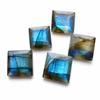 Blue Flash Labradorite Square Pyramid Cabochon Gemstone | AAA Calibrated Loose Stone for Fine Jewelry