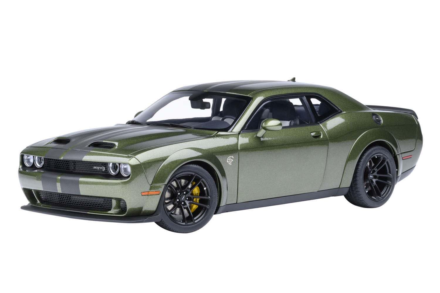

AUTOart Dodge Challenger SRT Jailbreak 2022 Black Stripe Finished Model 71761 1/18 (Metallic Green/Carbon [F8 GREEN])