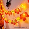 Luci Stringa LED Foglia d'Acero Zucca per Halloween e Ringraziamento