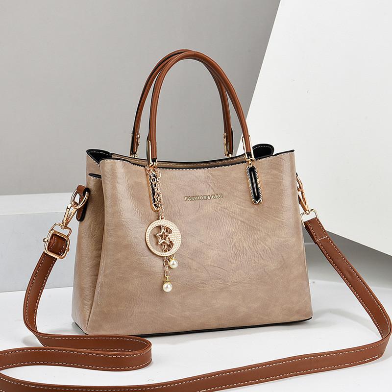 IELGY Ladies Fashionable All-Match Large-Capacity Handbag Shoulder Messenger Tote Bag