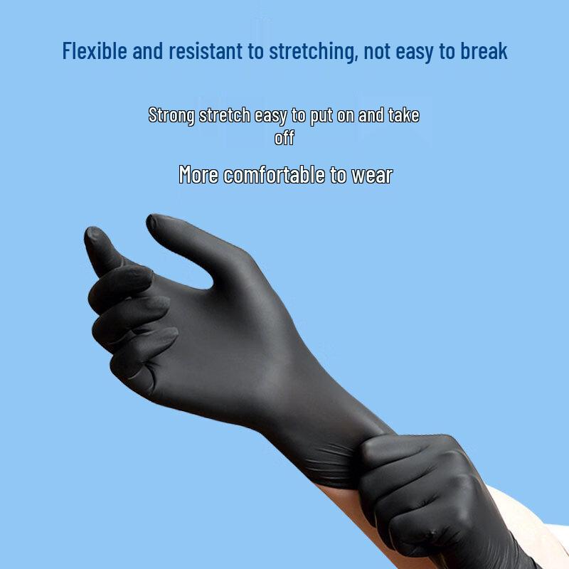 WOLSGIN Disposable Food-Grade Nitrile Gloves, 100 Count