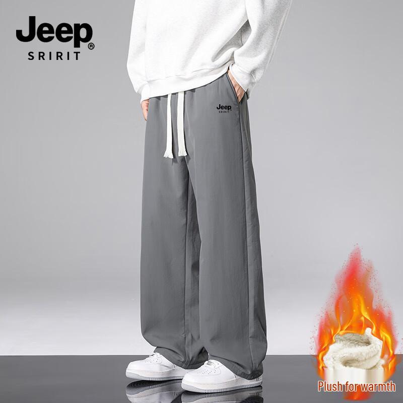 

JEEP SPIRIT Men s Winter Fleece-Lined Casual Pants M