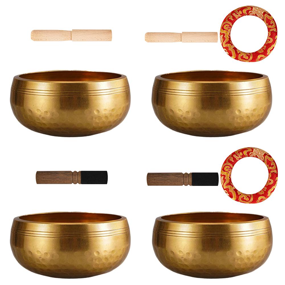 Zestaw tybetańskiej misy dźwiękowej Narzędzie do łagodzenia stresu Miska dźwiękowa do medytacji Miska do medytacji jogi Unikalne duchowe prezenty dla kobiet i mężczyzn