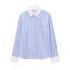 Jnleaog Spring New Arrival Women's Clothing Fashion Style French Fashion Design Matching Stripes Shirt