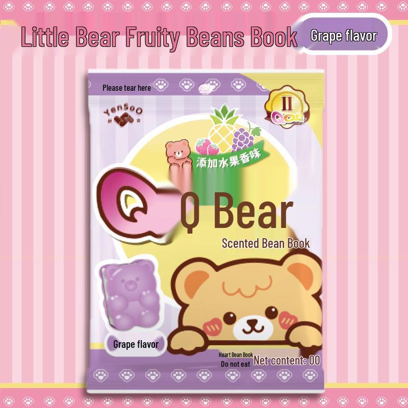 

A7 Bear Fruit Flavor Bean Sticky Notes Pocket Notebook Planner Standard