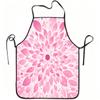 1pc Pink Floral Apron Suitable for Cooking, Gardening, Crafting - Adjustable Waistband, Durable Easy-Clean Polyester Apron with Abstract Print, Price 