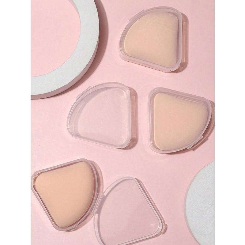 Petal Shape Powder Puff Storage Box, Creative Cosmetic Puff Display Case,For Holiday Beach, Bathroom Collection, Bedroom Collection, Large Capacity