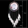 Dream Catcher Wind Chimes Art Chimes Home Craft Dreamcatcher Ornament Hanging Bedroom Decoration Gift Black Indian Feather