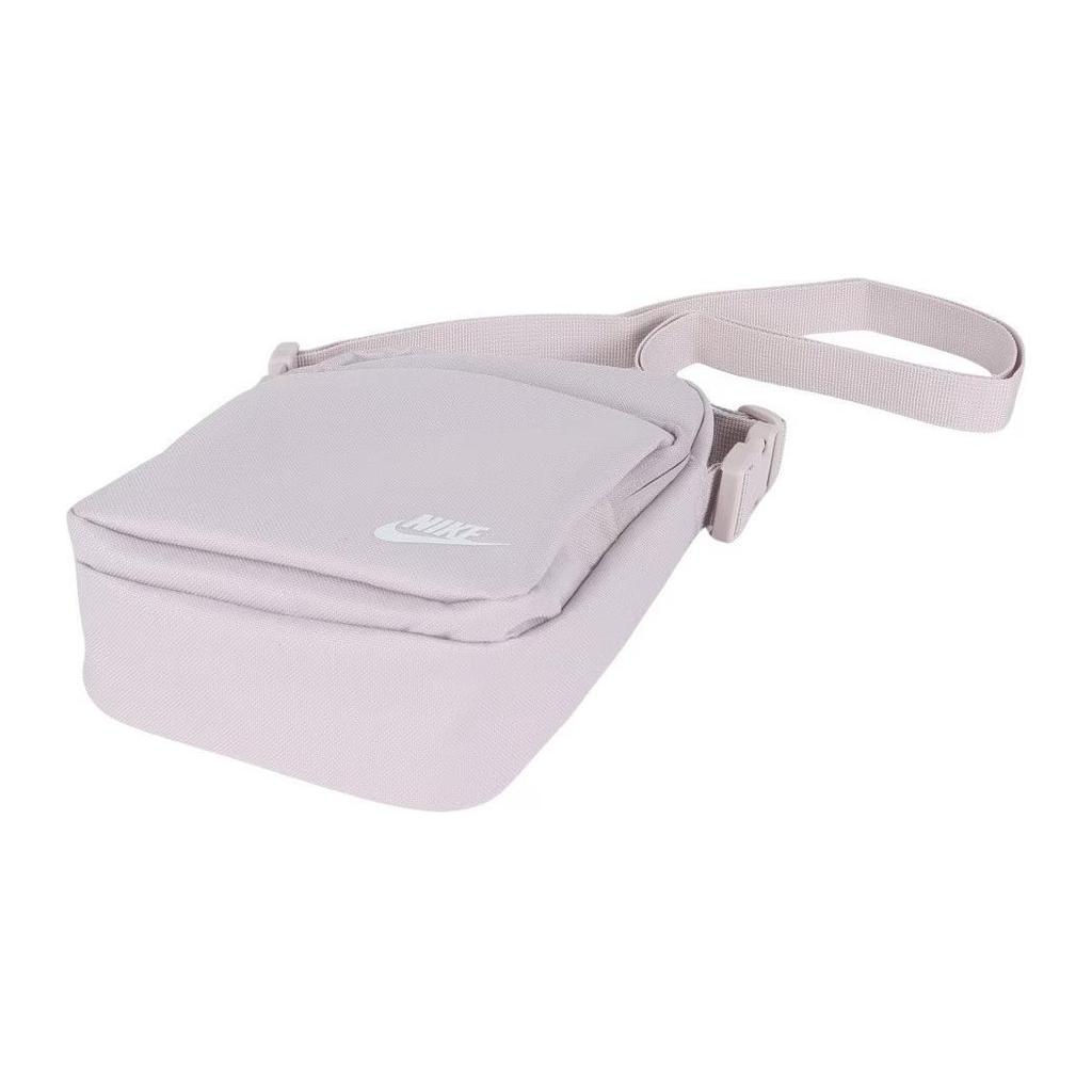 New Nike Heritage Nylon With Polyester Crossbody Bag, Shoulder Bag Regular Unisex Platinum Purple & Summit White DB0456-019