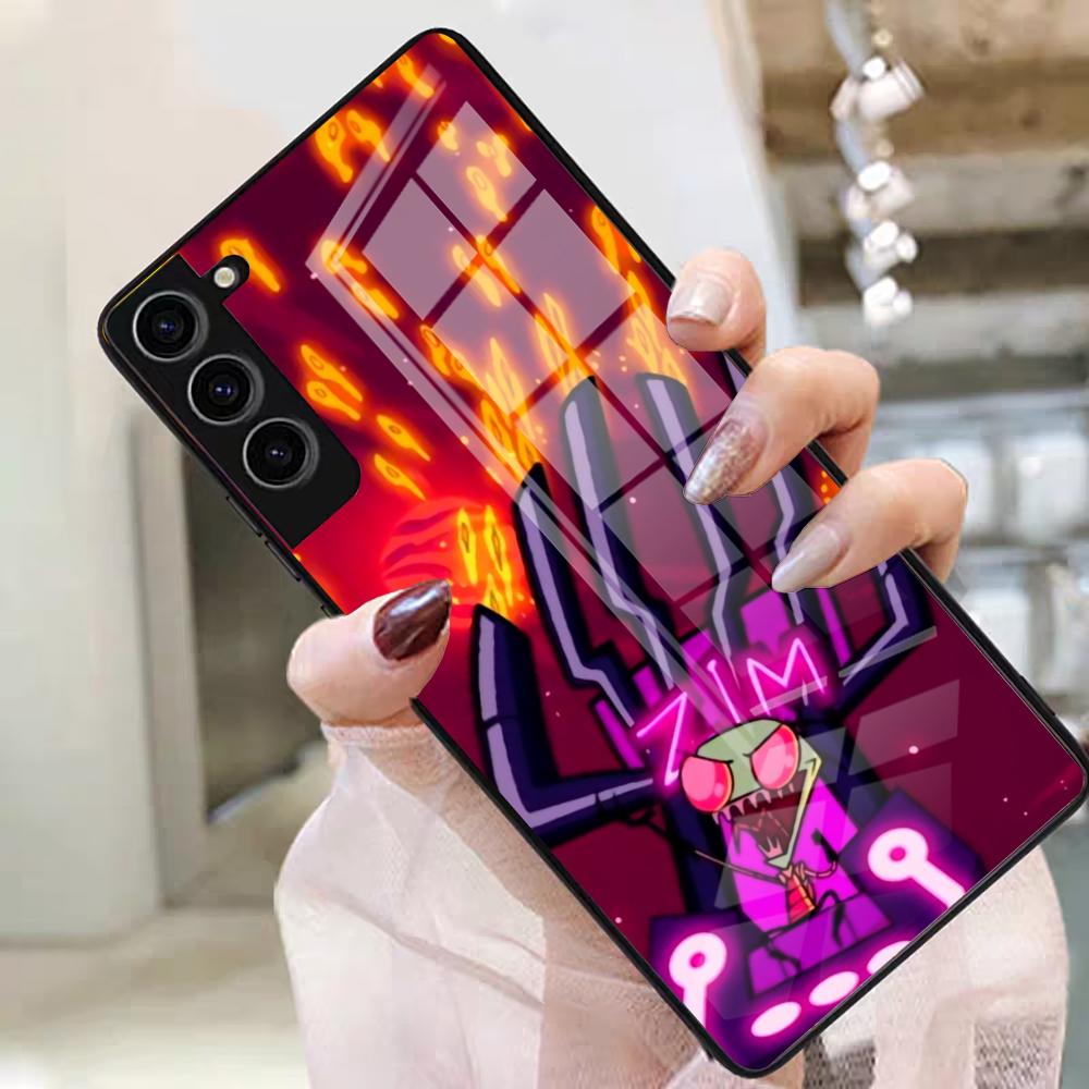 Invader Zim Phone Case For Samsung S25 Edge Ultra S23 S22 S21 S20 Ultra Plus S24 Fe A54 A53 A25 Glass Cover