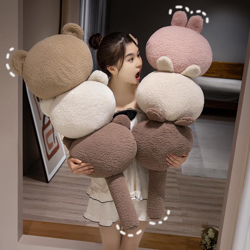 Cartoon Animal String Bear Rabbit Throw Pillow Plush Toy Sugar Gourd Doll Home Pillow Cushion Doll