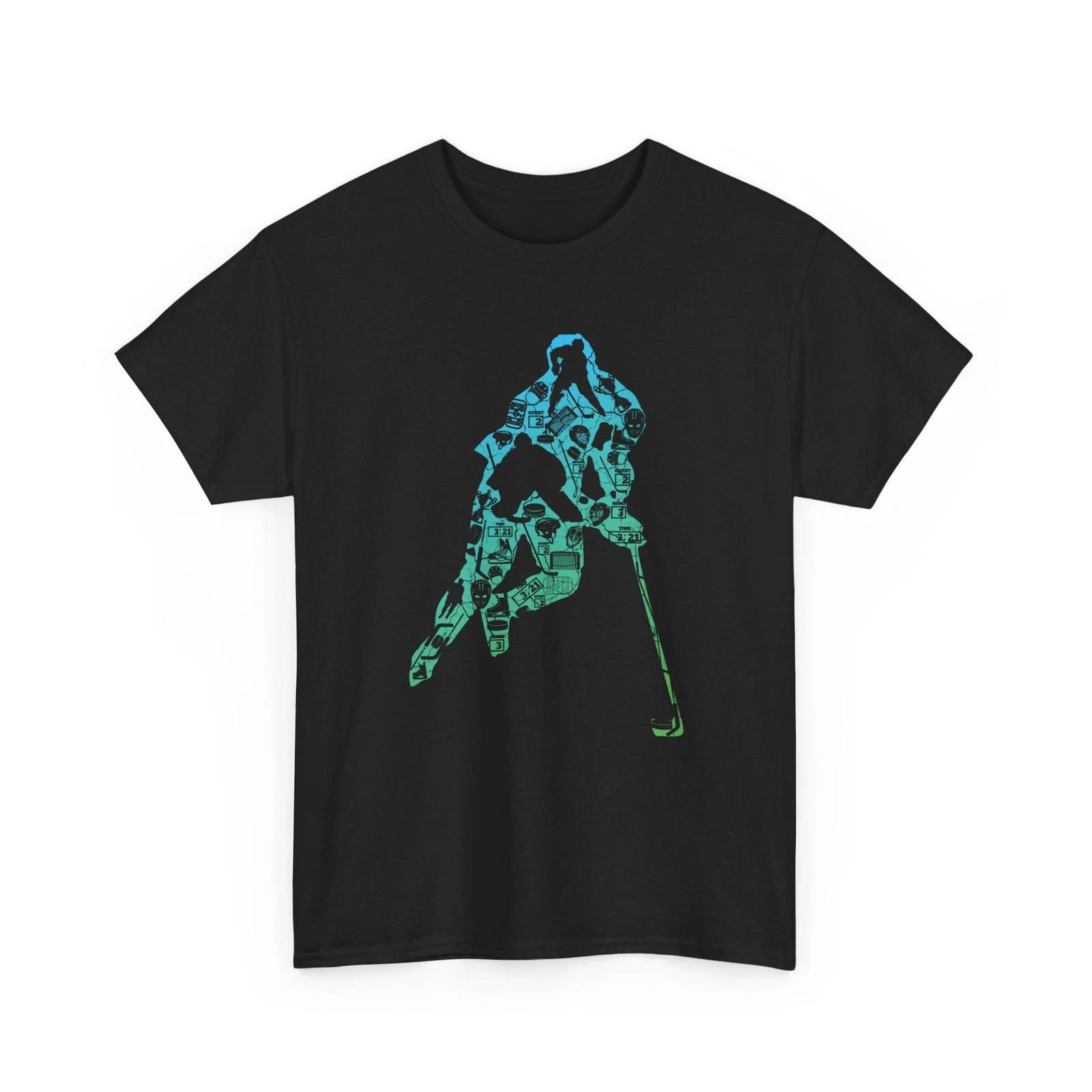 Hockey Player Shirt, Winter Sports Hockey Ice Hockey Fans Men Boys Shirt S