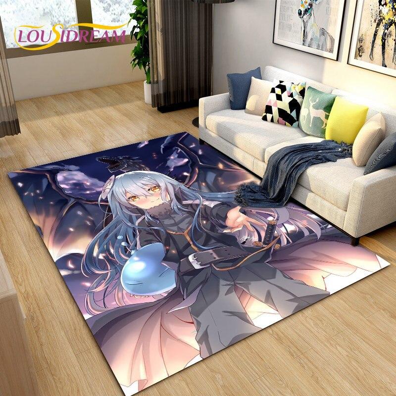 Tappeto Area Tappeto Anime I Got Reincarnated As A Slime, Tappeto per Soggiorno Camera da Letto Divano Zerbino Decorazione, Tappetino Antiscivolo per Bambini